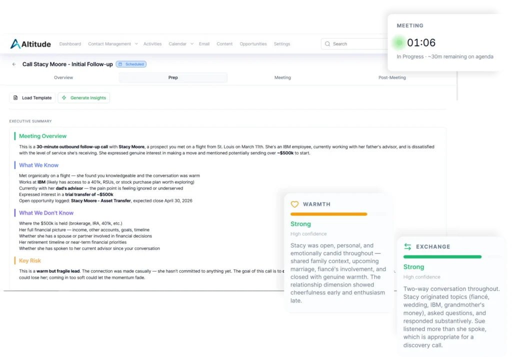 Meeting Space in Altitude CRM - The Redtail Alternative
